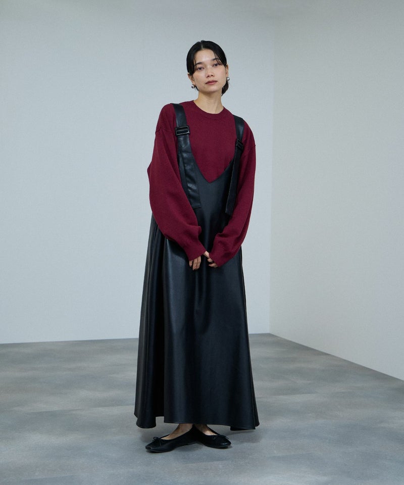 milli de l'air ソフト合皮ジャンパースカート レディース商品画像-1