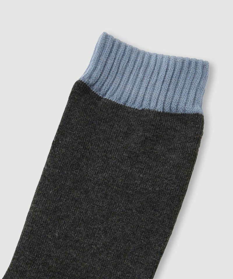 nAvy MAC HEAT クルーソックス 切替 2足組 レディース商品画像-3