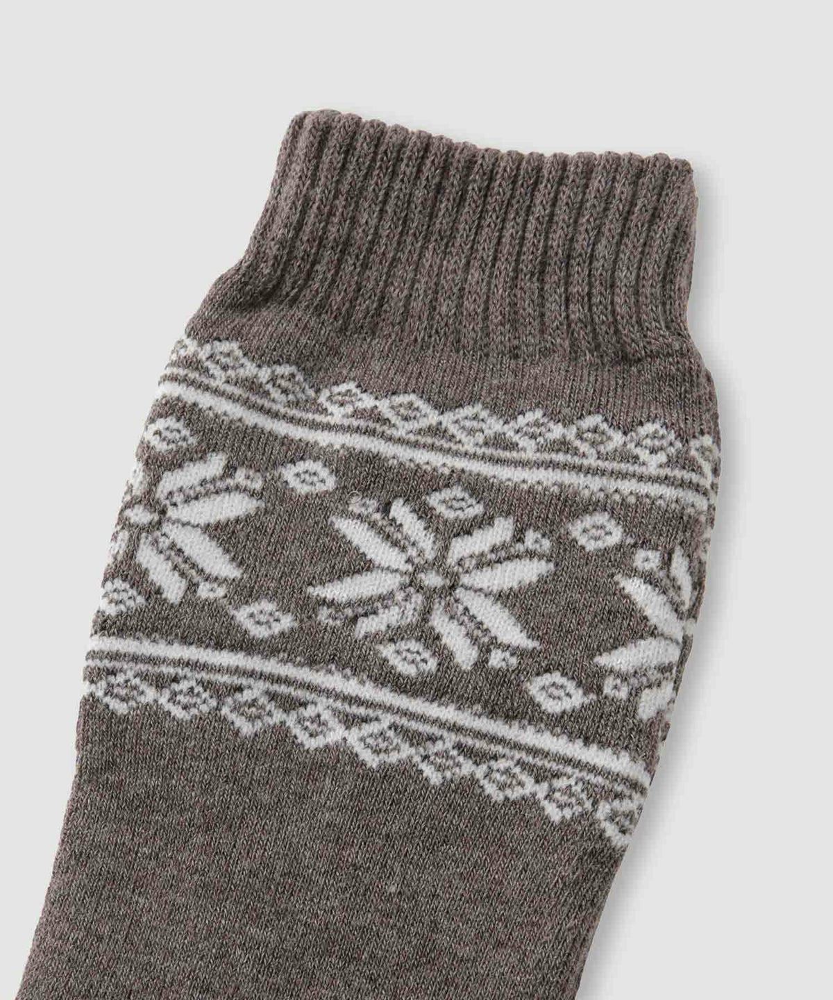 nAvy MAC HEAT クルーソックス 雪柄 2足組 レディース