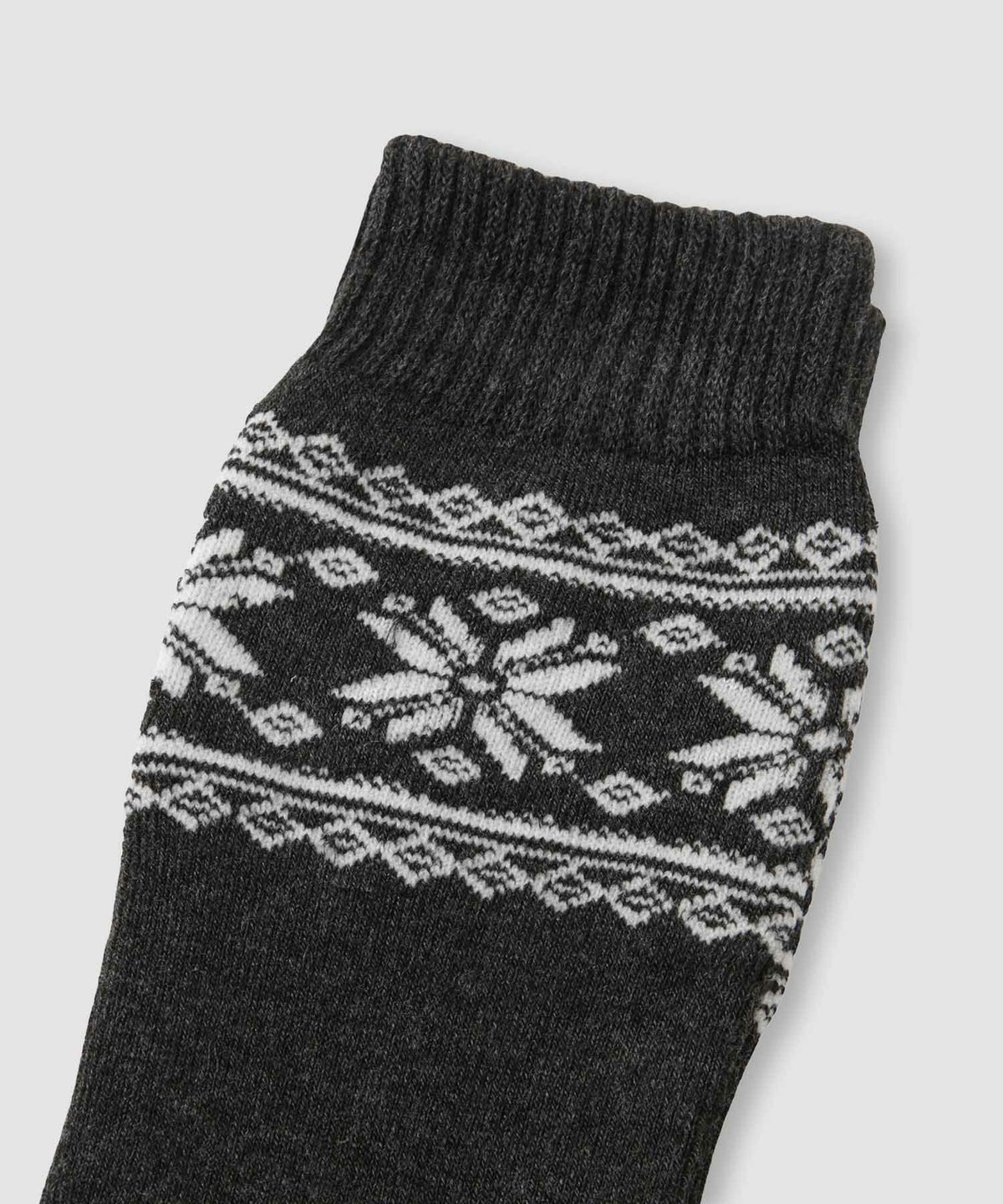 nAvy MAC HEAT クルーソックス 雪柄 2足組 レディース