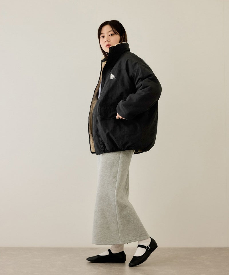 NAVY 裏ボアリバーシブルブルゾン レディース商品画像-9