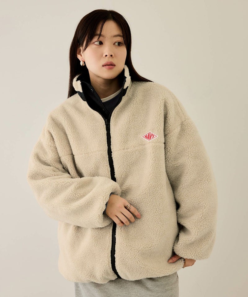 NAVY 裏ボアリバーシブルブルゾン レディース商品画像-11