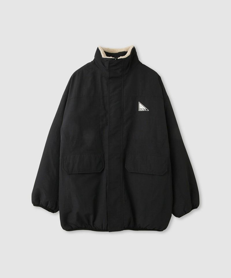 NAVY  裏ボアリバーシブルブルゾン レディース商品画像-19