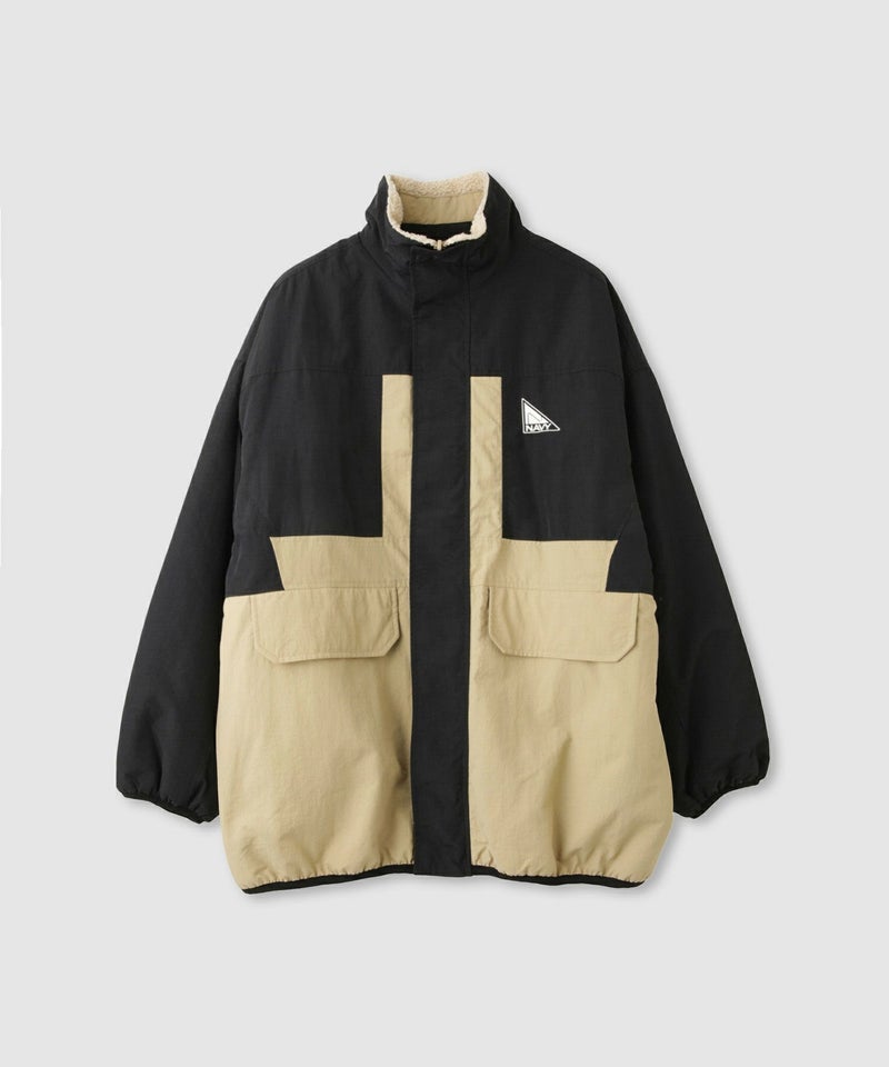 NAVY  裏ボアリバーシブルブルゾン レディース商品画像-21