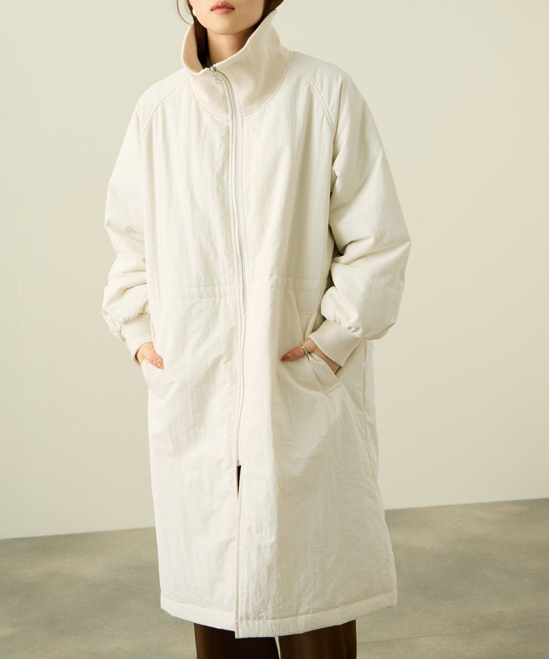 NAVY 中綿リブ襟コート レディース商品画像-4