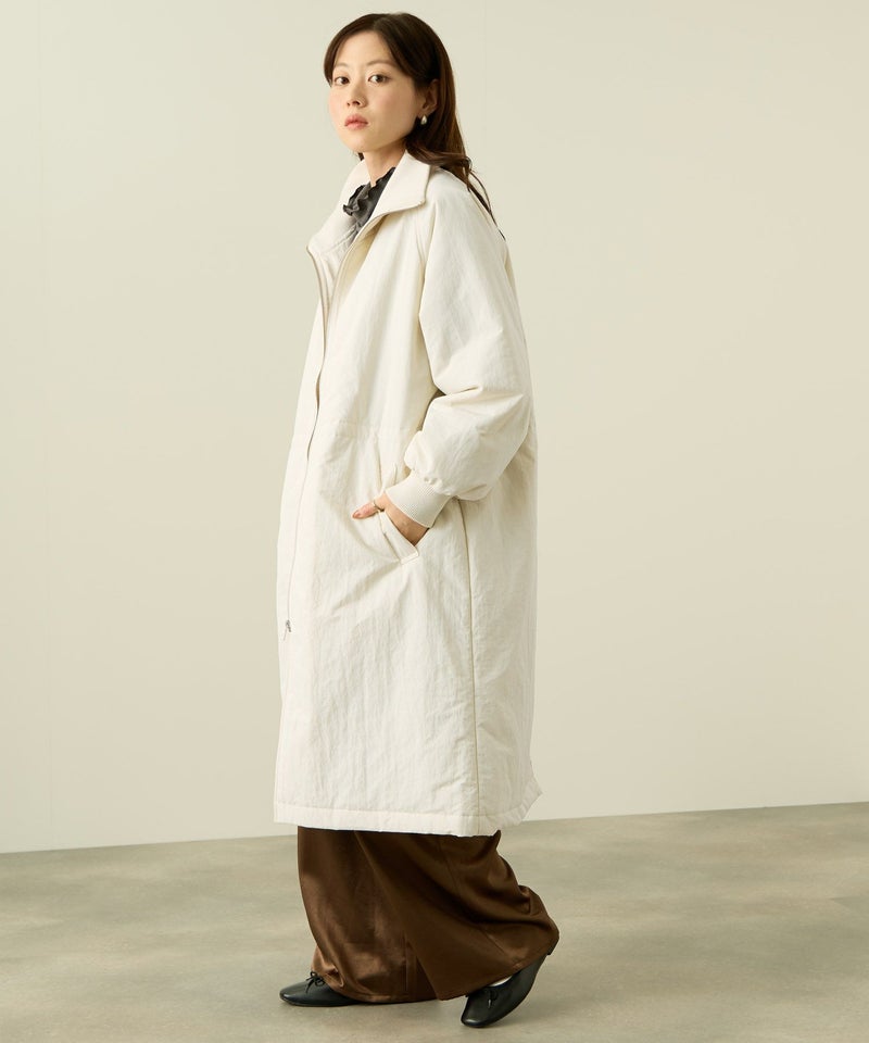 NAVY 中綿リブ襟コート レディース商品画像-8