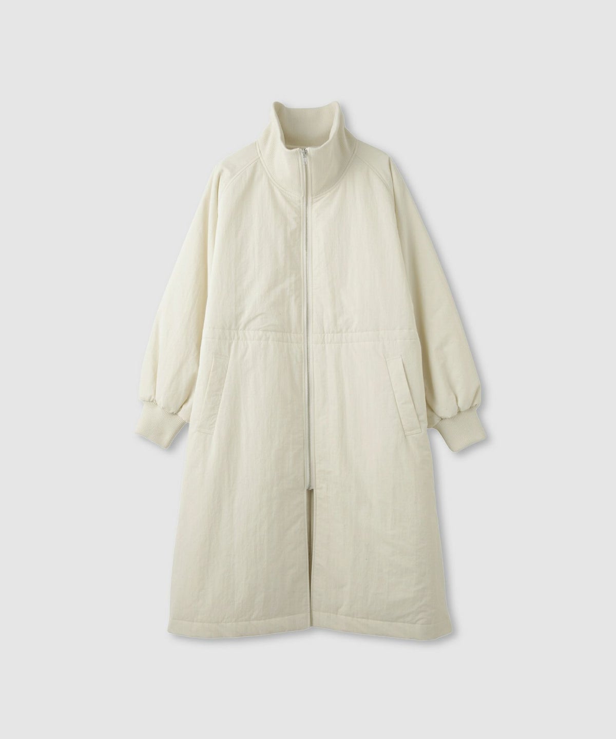 NAVY 中綿リブ襟コート レディース