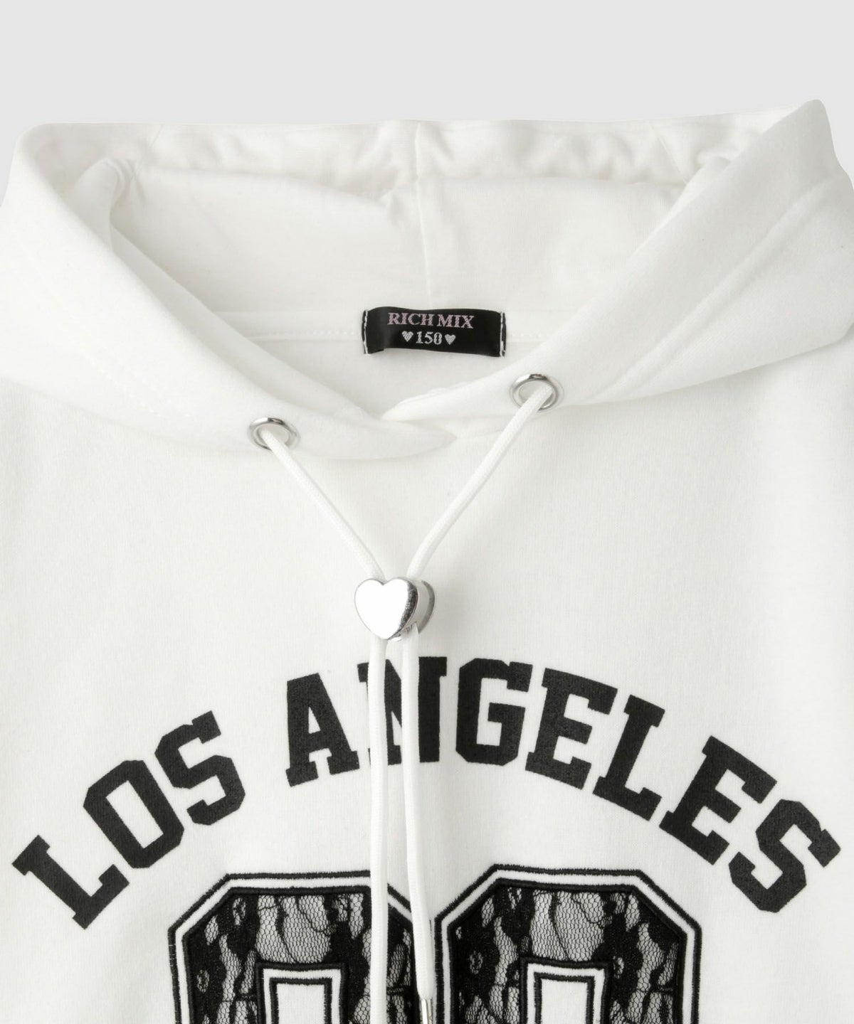 RICH MIX レースアップリケパーカー キッズ