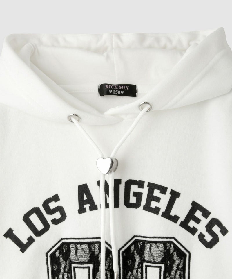 RICH MIX  レースアップリケパーカー キッズ商品画像-3