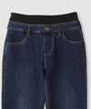 NAVY  のびるモン ストレッチデニムストレートパンツ ウエストリブパンツ キッズ商品サムネイル-5