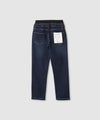 NAVY のびるモン ストレッチデニムストレートパンツ ウエストリブパンツ キッズ商品サムネイル-7