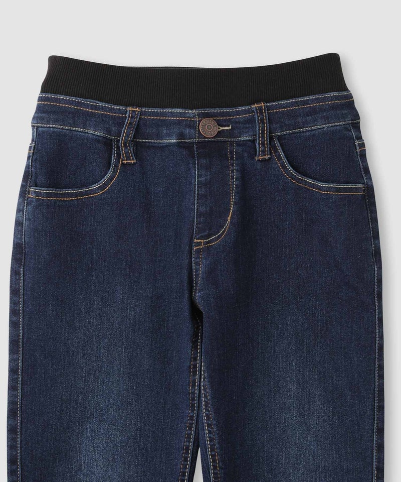 NAVY のびるモン ストレッチデニムストレートパンツ ウエストリブパンツ キッズ商品画像-8