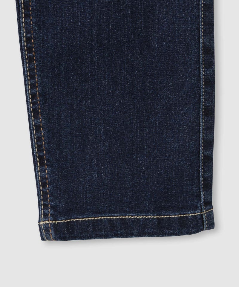 NAVY  のびるモン ストレッチデニムストレートパンツ ウエストリブパンツ キッズ商品画像-10