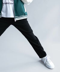 NAVY のびるモン ストレッチツイルストレートパンツ ウエストリブパンツ キッズ