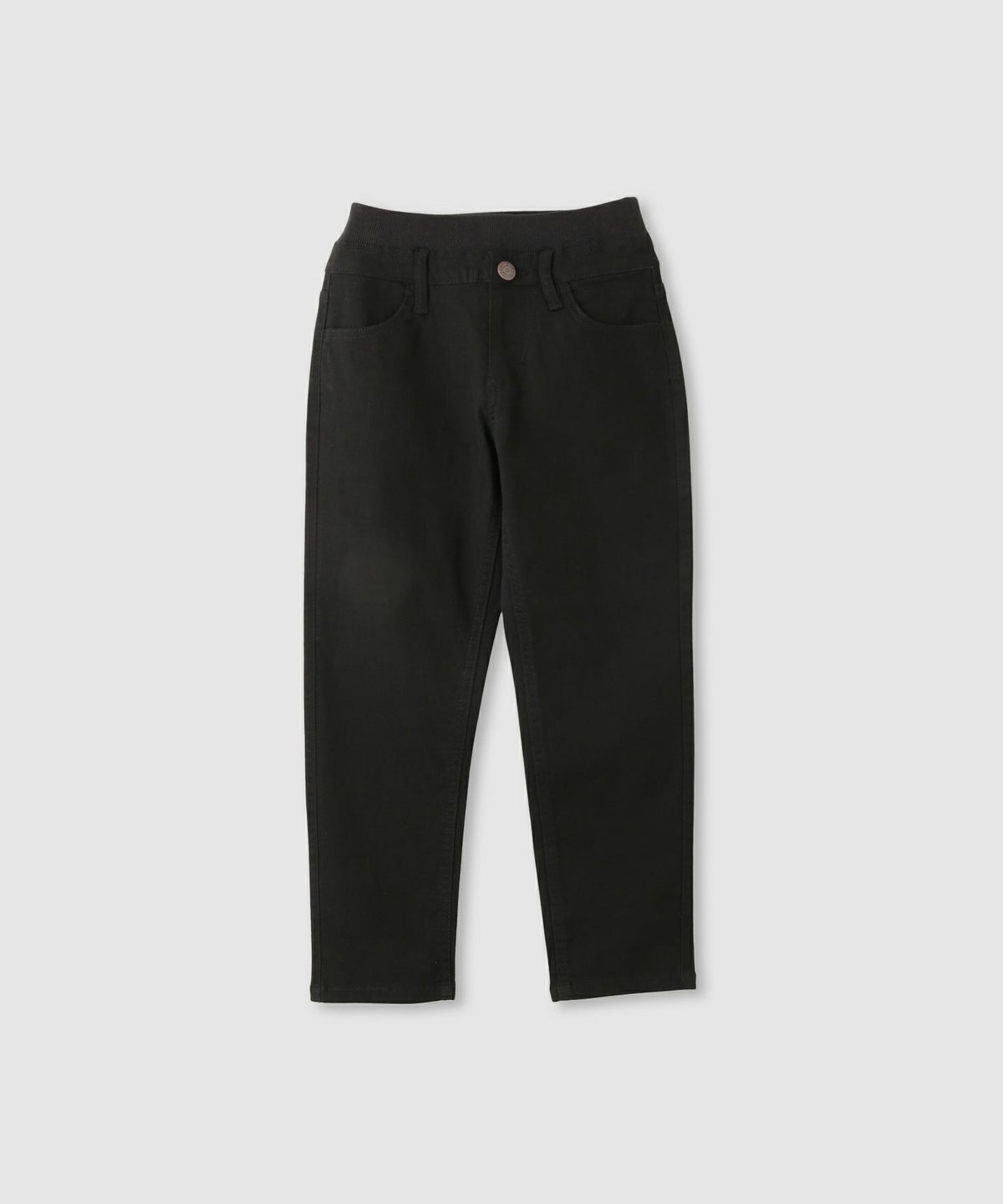 NAVY のびるモン ストレッチツイルストレートパンツ ウエストリブパンツ キッズ