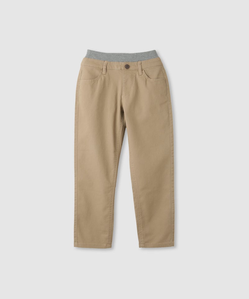 NAVY  のびるモン ストレッチツイルストレートパンツ ウエストリブパンツ キッズ商品画像-2