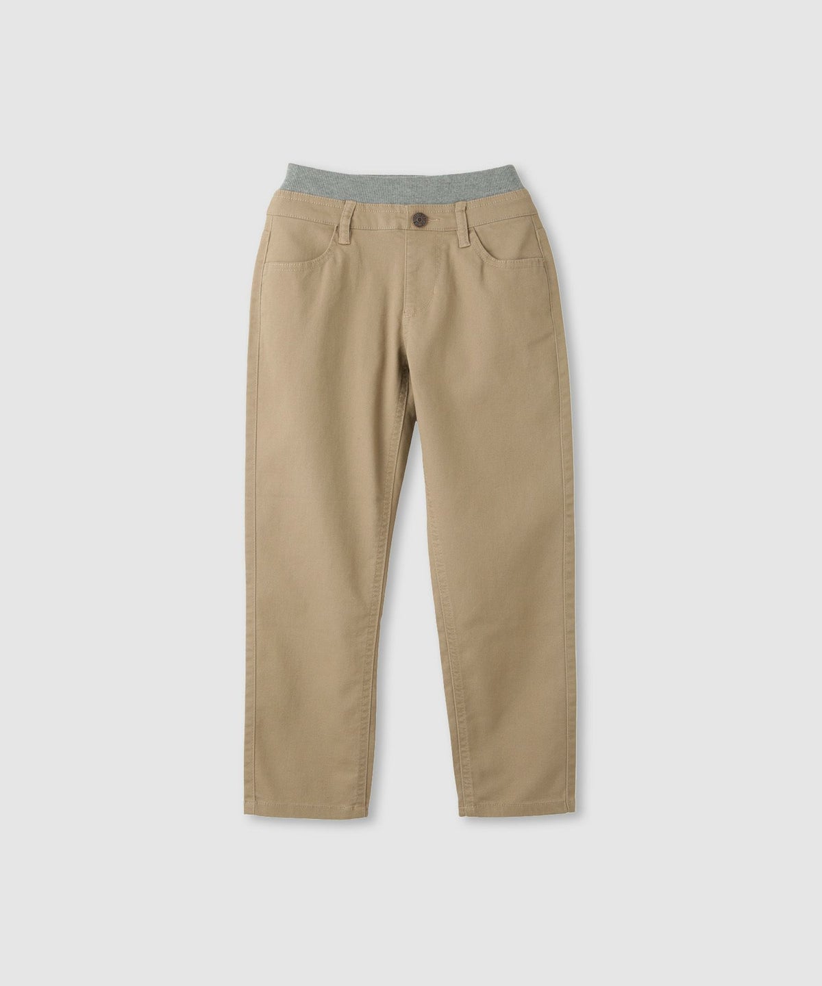 NAVY のびるモン ストレッチツイルストレートパンツ ウエストリブパンツ キッズ