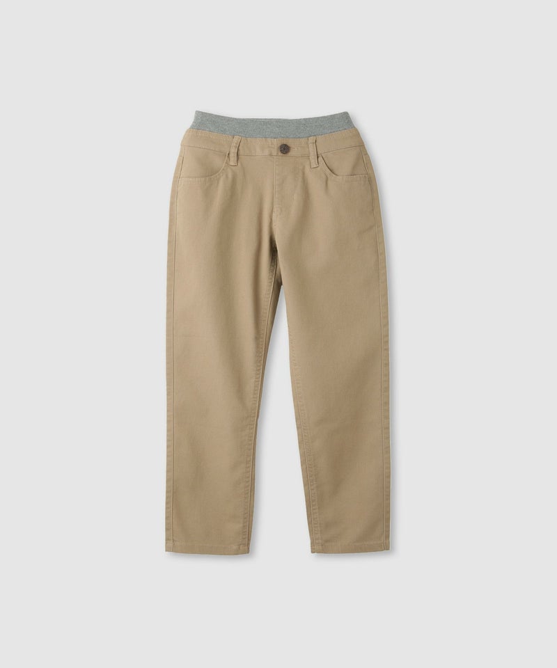 NAVY  のびるモン ストレッチツイルストレートパンツ ウエストリブパンツ キッズ商品画像-3