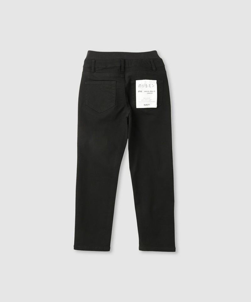 NAVY  のびるモン ストレッチツイルストレートパンツ ウエストリブパンツ キッズ商品画像-4