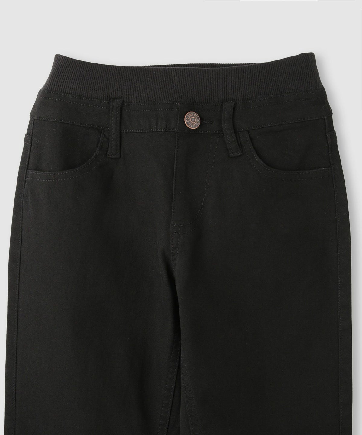 NAVY のびるモン ストレッチツイルストレートパンツ ウエストリブパンツ キッズ