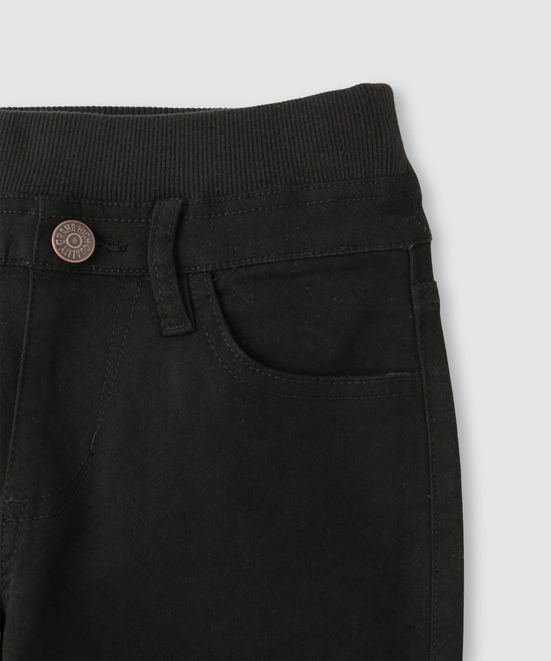 NAVY のびるモン ストレッチツイルストレートパンツ ウエストリブパンツ キッズ商品画像-6