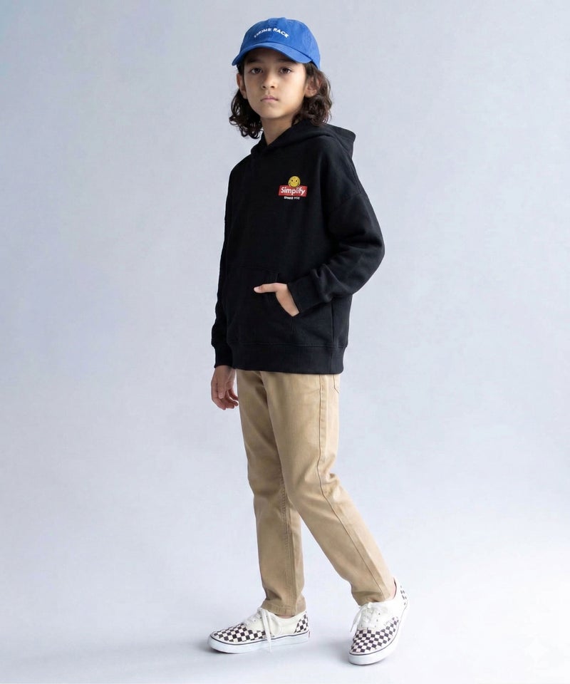 NAVY のびるモン ストレッチツイルストレートパンツ ウエストリブパンツ キッズ商品画像-11