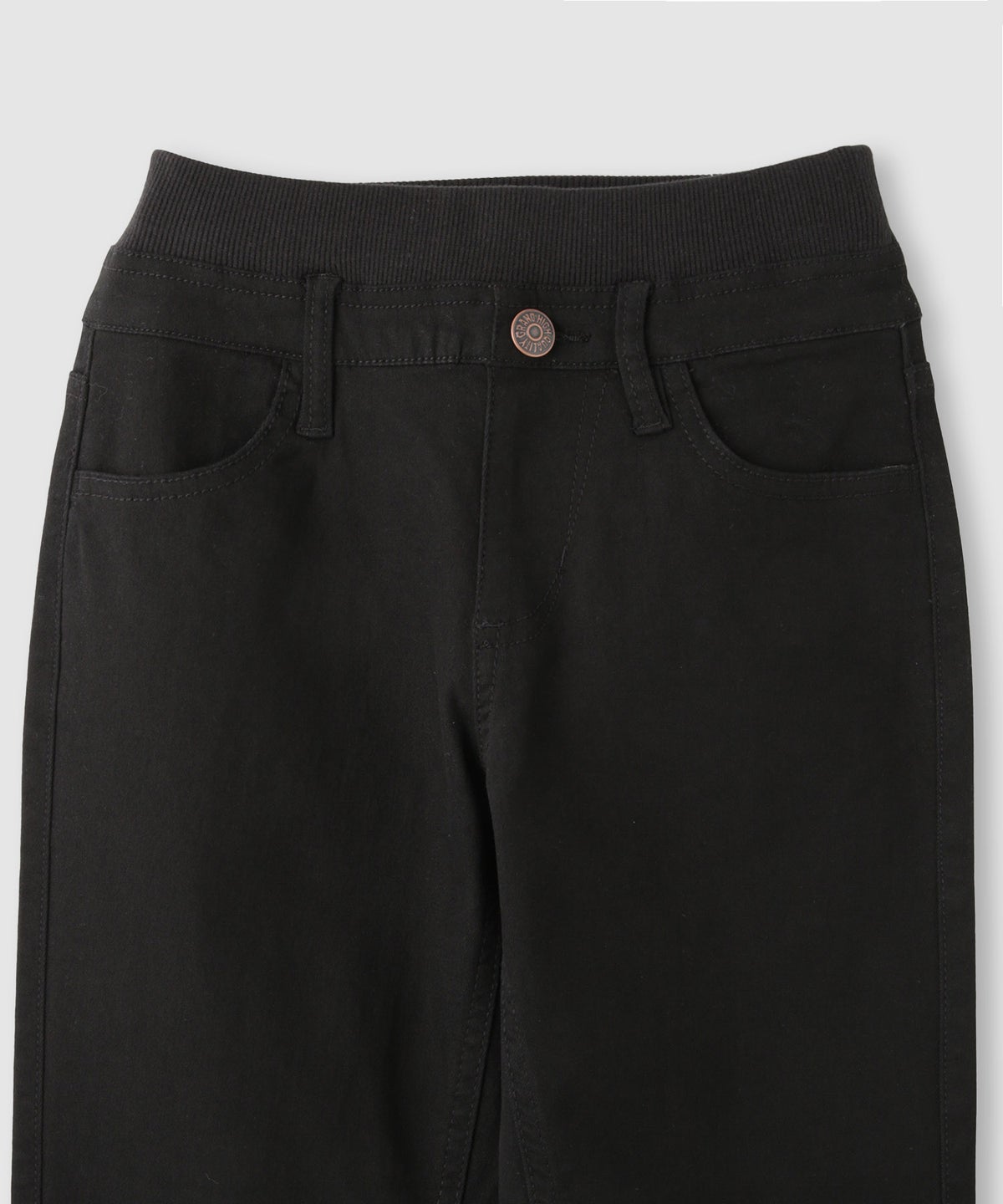 NAVY のびるモン ストレッチツイルストレートパンツ ウエストリブパンツ キッズ