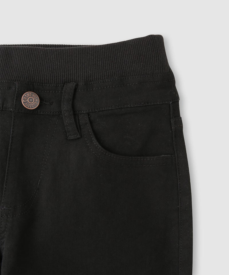 NAVY  のびるモン ストレッチツイルストレートパンツ ウエストリブパンツ キッズ商品画像-12