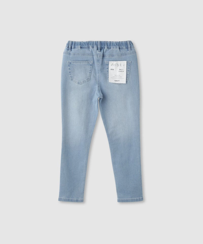 NAVY のびるモン ストレッチデニムスキニーパンツ ウエストシャーリングパンツ キッズ商品画像-4