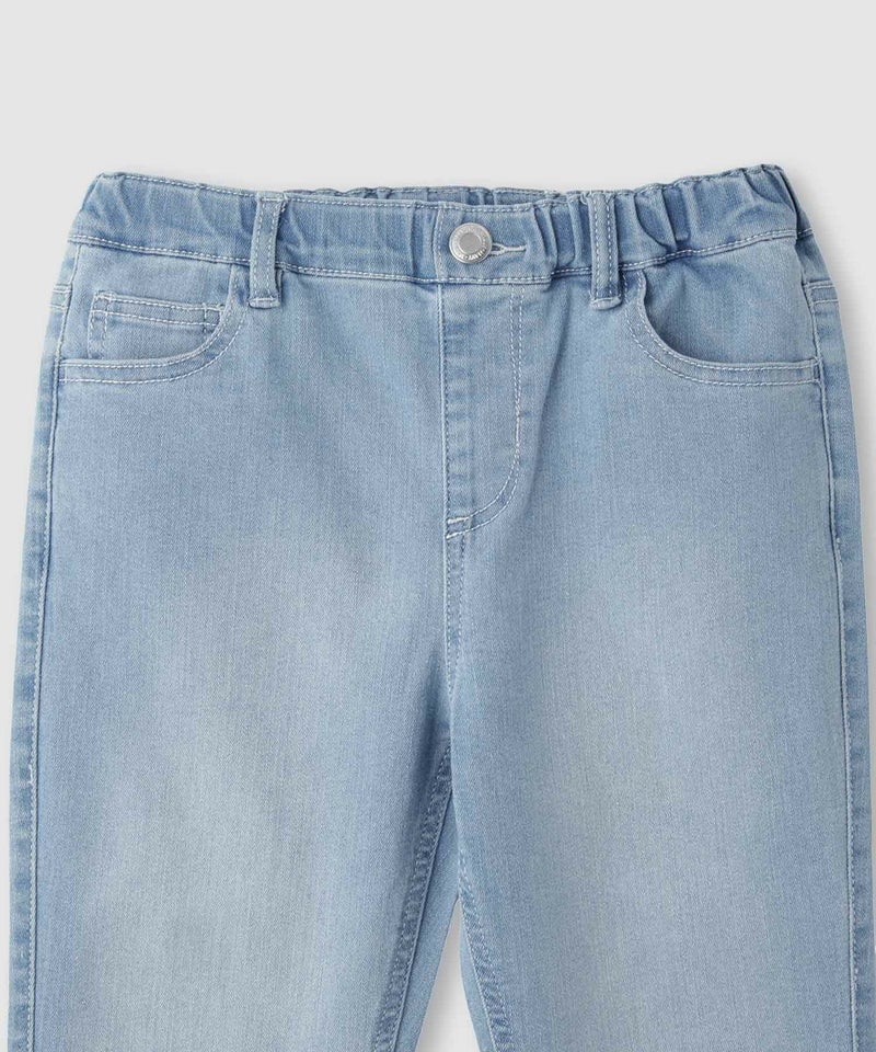 NAVY  のびるモン ストレッチデニムスキニーパンツ ウエストシャーリングパンツ キッズ商品画像-5