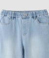 NAVY  のびるモン ストレッチデニムフレアパンツ ウエストギャザーパンツ キッズ商品サムネイル-4