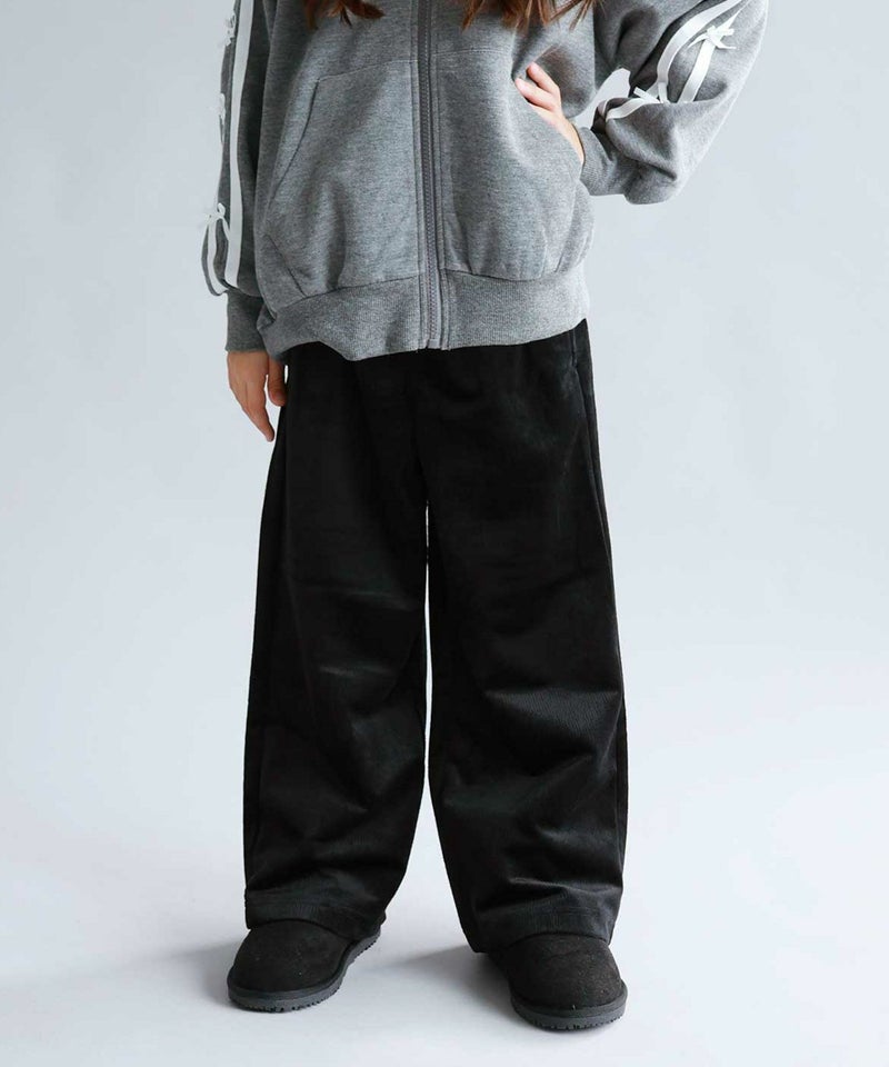 NAVY ベロアコールワイドパンツ キッズ商品画像-1