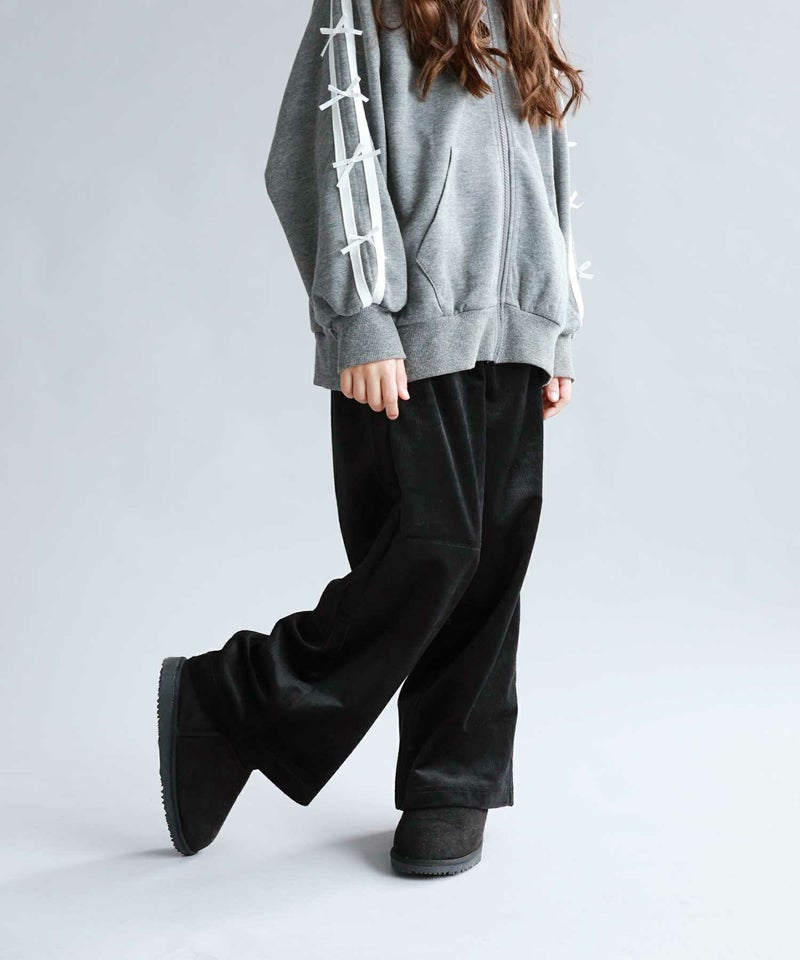 NAVY ベロアコールワイドパンツ キッズ商品画像-4