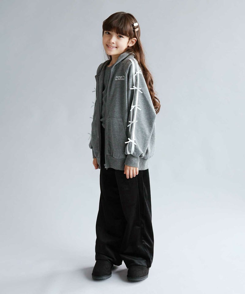 NAVY  ベロアコールワイドパンツ キッズ商品画像-5