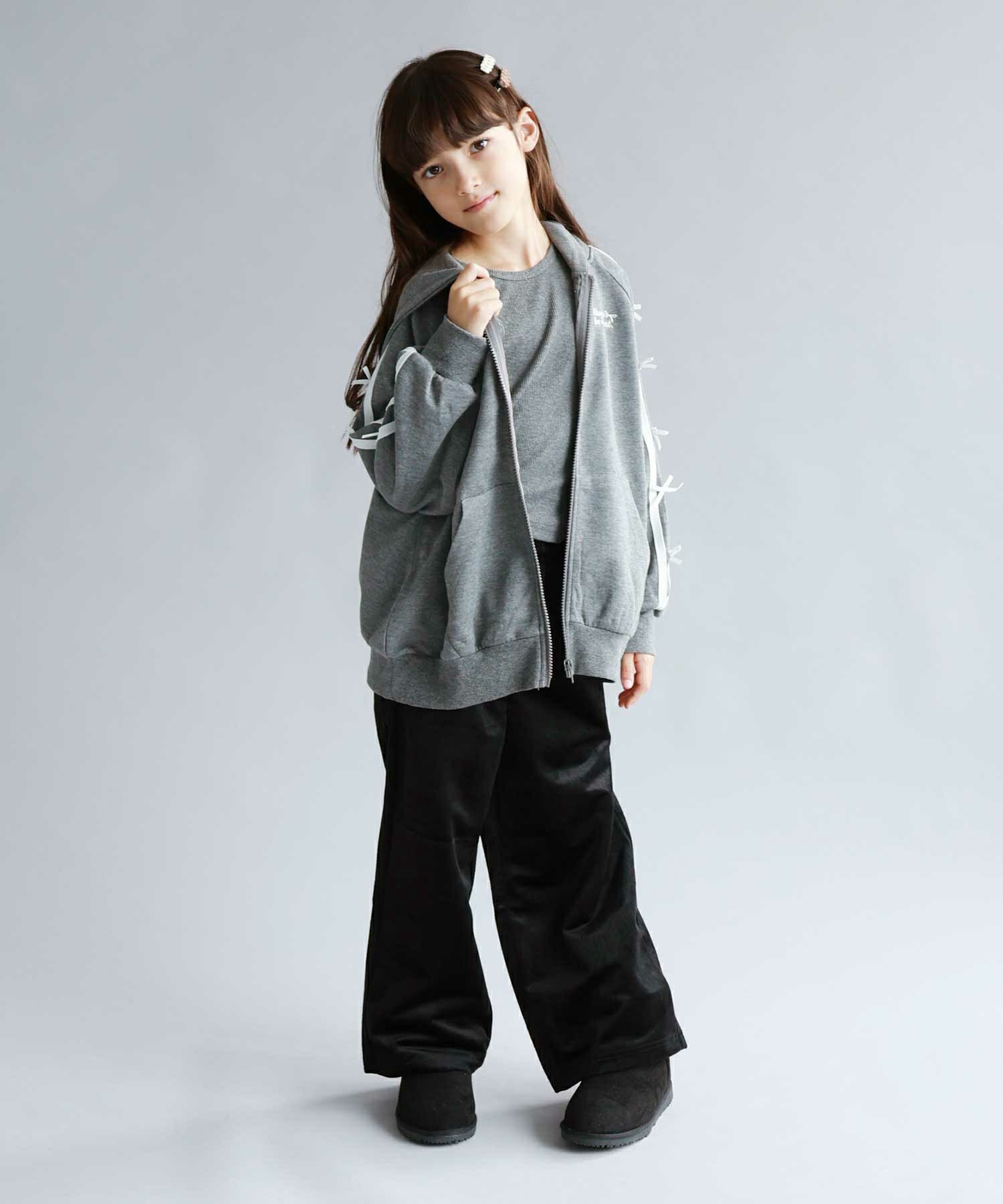 NAVY ベロアコールワイドパンツ キッズ
