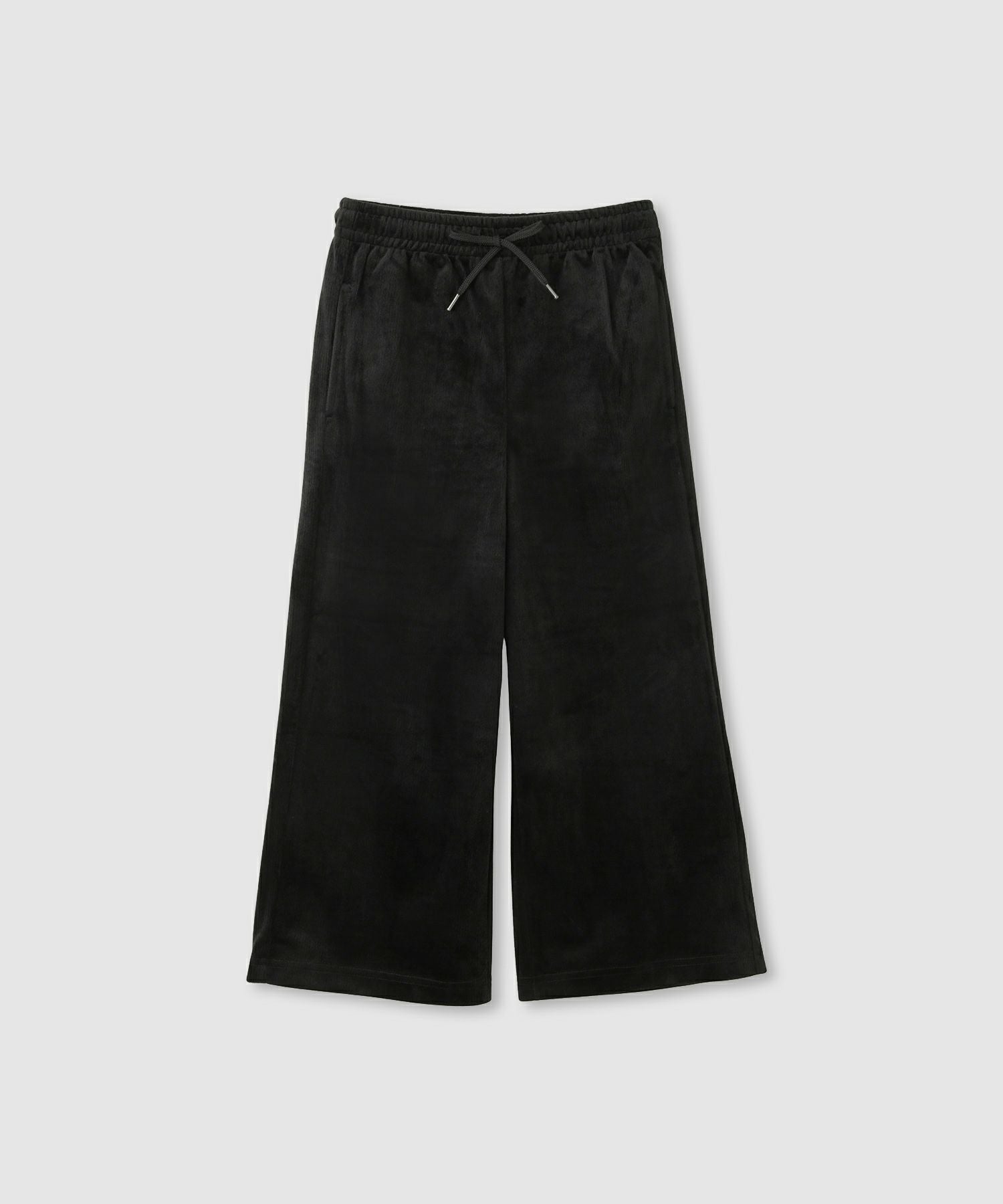 VTWELVE ブラックパンツ ベロア生地 NAVY ベロアコールワイドパンツ キッズ