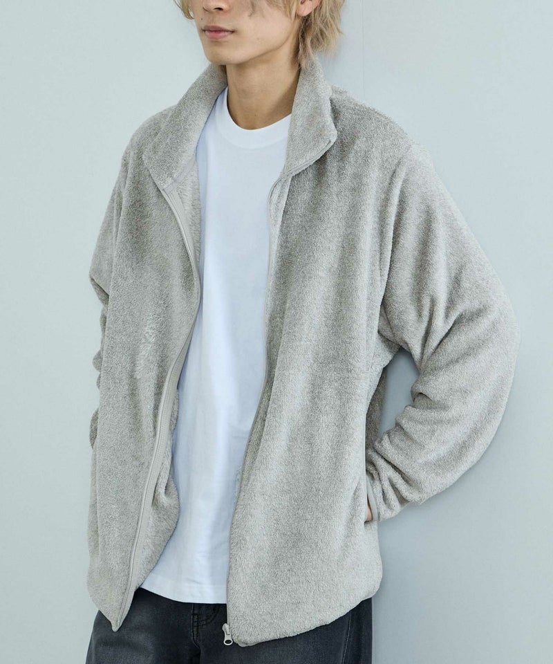 NAVY シャギーフリース ジップジャケット メンズ商品画像-1