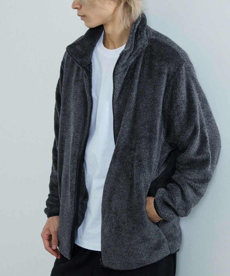 NAVY シャギーフリース ジップジャケット メンズ商品画像-3