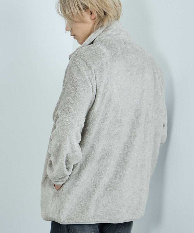 NAVY シャギーフリース ジップジャケット メンズ商品画像-5