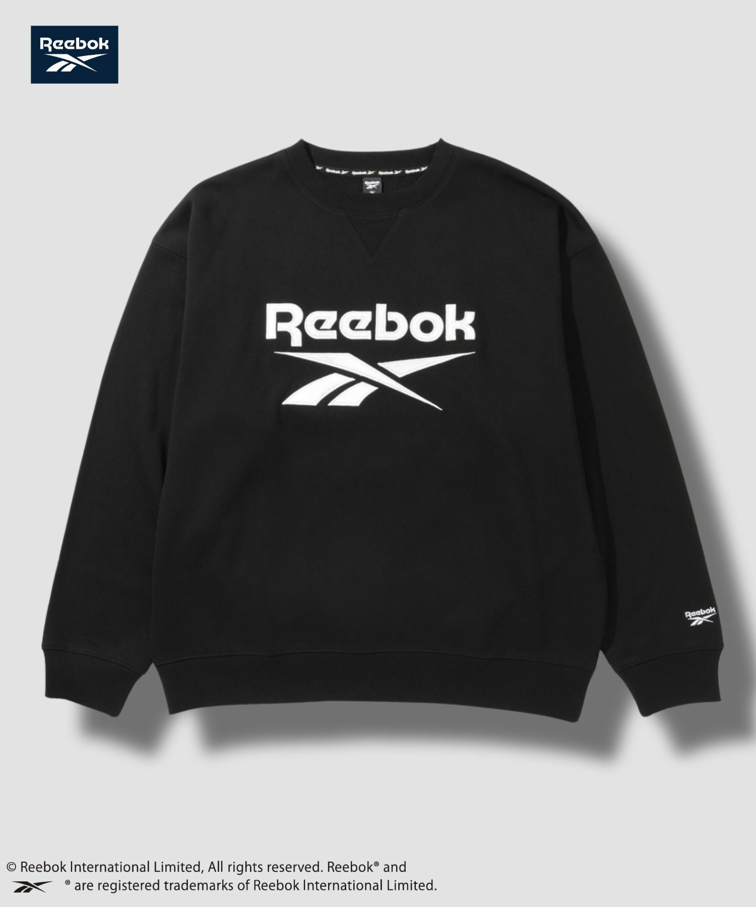 Reebok ワッペンロゴスウエット メンズ