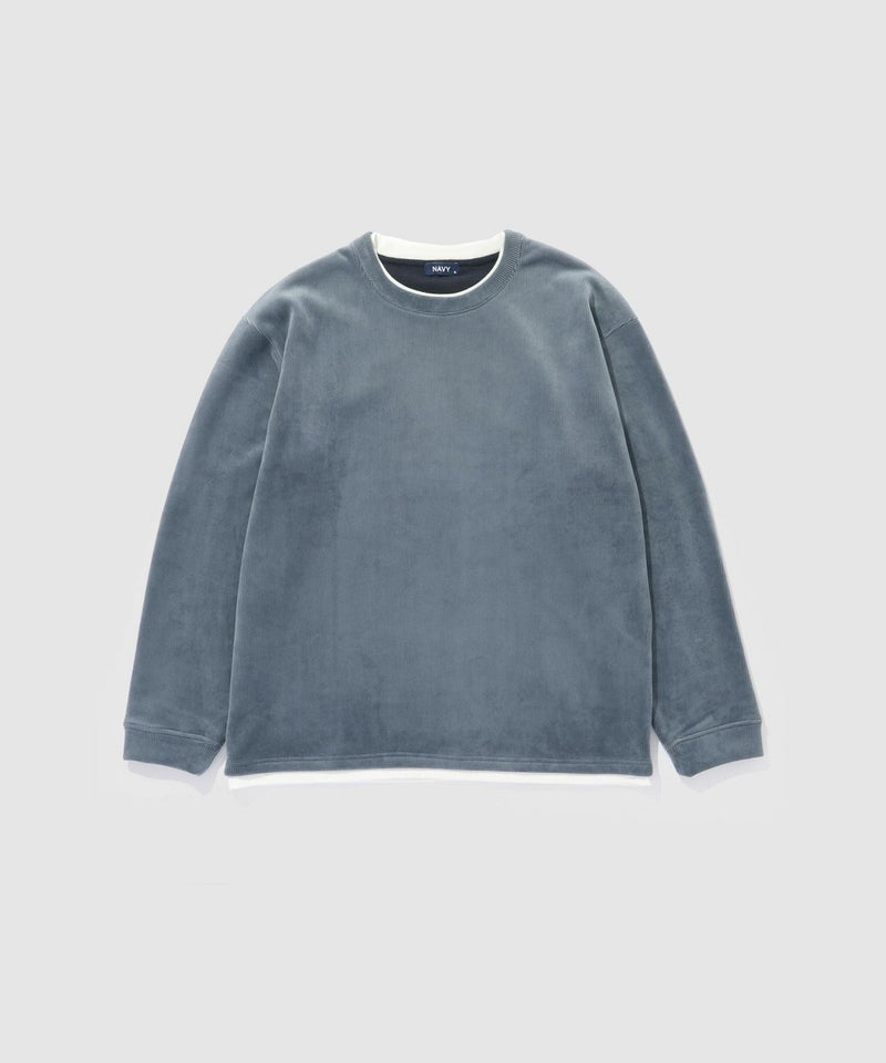 NAVY トロリカットコールクルーネックプルオーバー メンズ商品画像-16