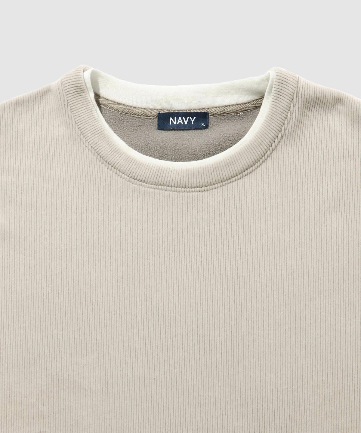 NAVY トロリカットコールクルーネックプルオーバー メンズ