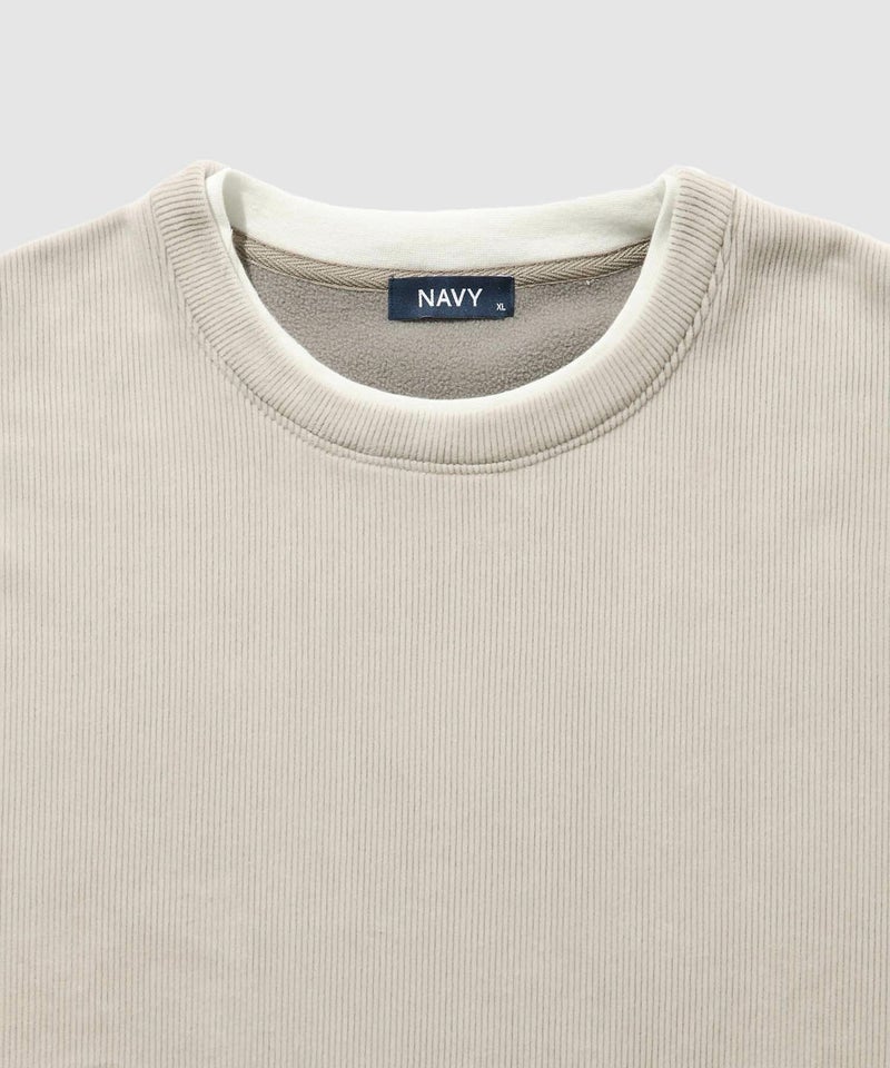 NAVY トロリカットコールクルーネックプルオーバー メンズ商品画像-18