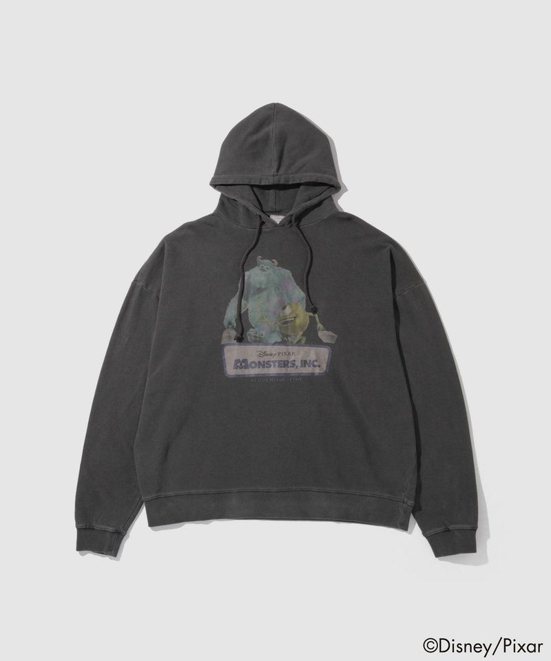 PIXAR ディズニー / ピクサー 『モンスターズ・インク』 ピグメントパーカー メンズ商品画像-1