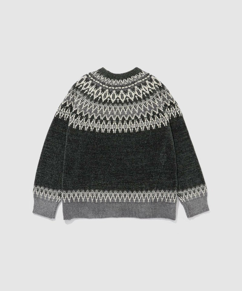 NAVY トロリ求心モールニットプルオーバー メンズ商品画像-18