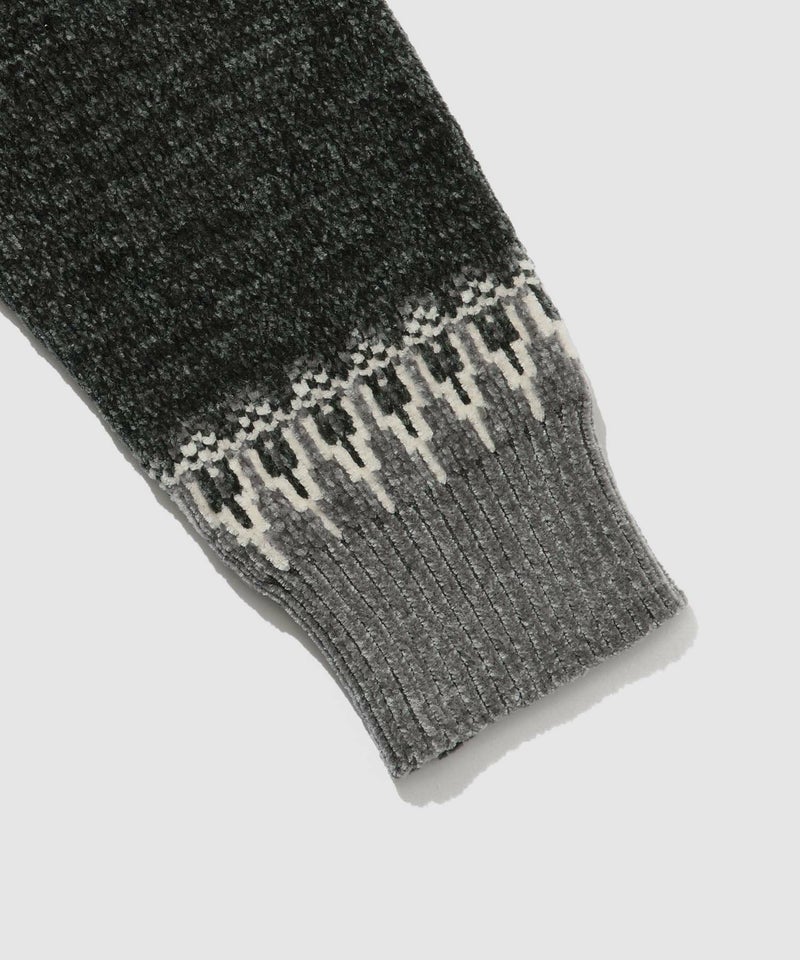 NAVY トロリ求心モールニットプルオーバー メンズ商品画像-20