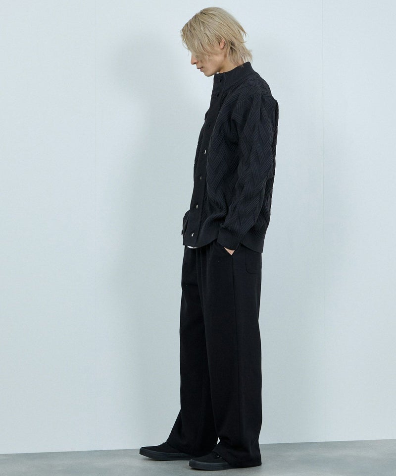 [期間限定knit]NAVY  リンクススタンドネックカーディガン メンズ商品画像-6