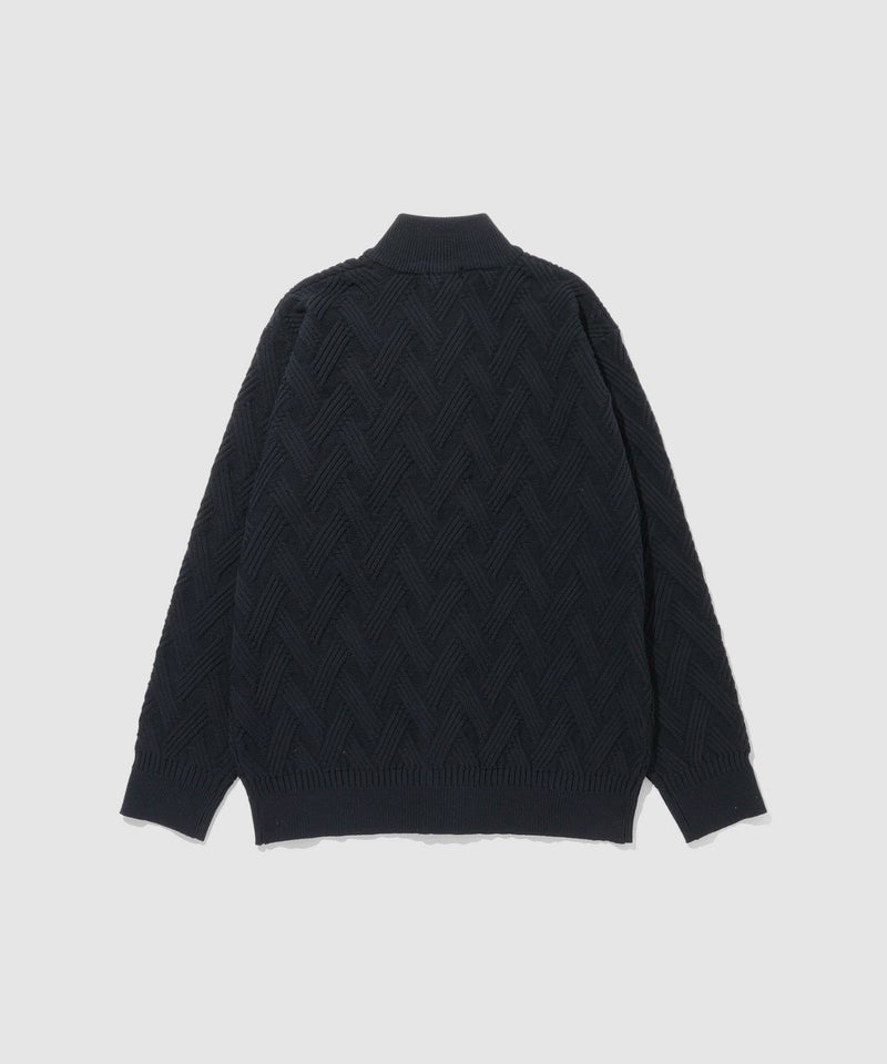 NAVY リンクススタンドネックカーディガン メンズ商品画像-14