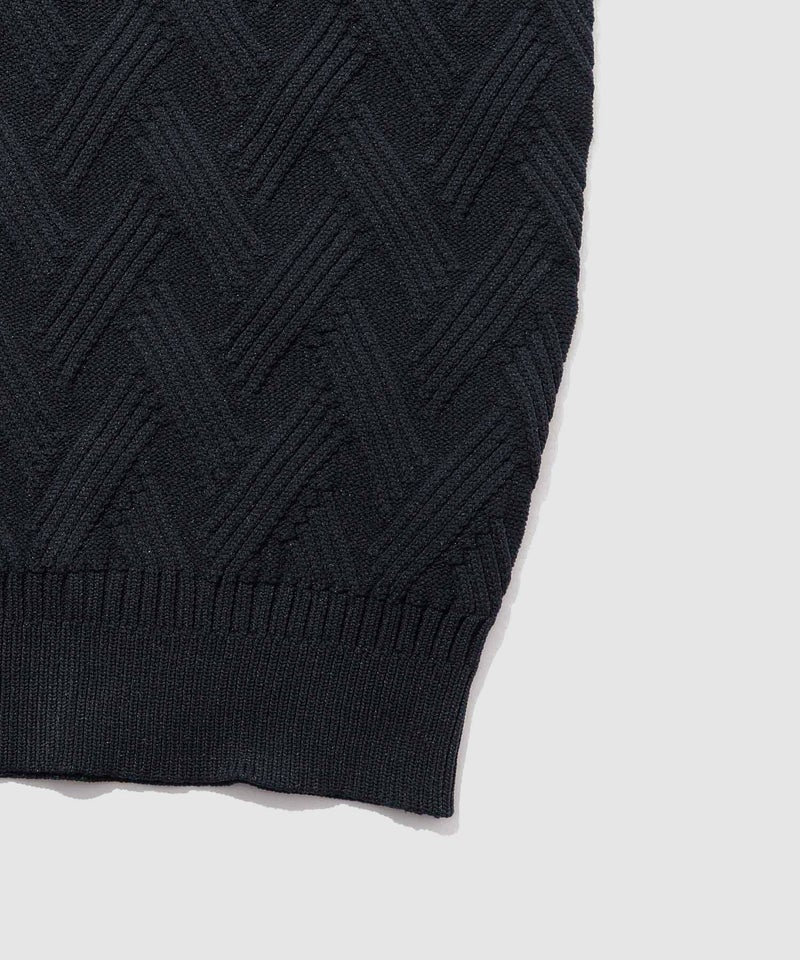 [期間限定knit]NAVY  リンクススタンドネックカーディガン メンズ商品画像-17