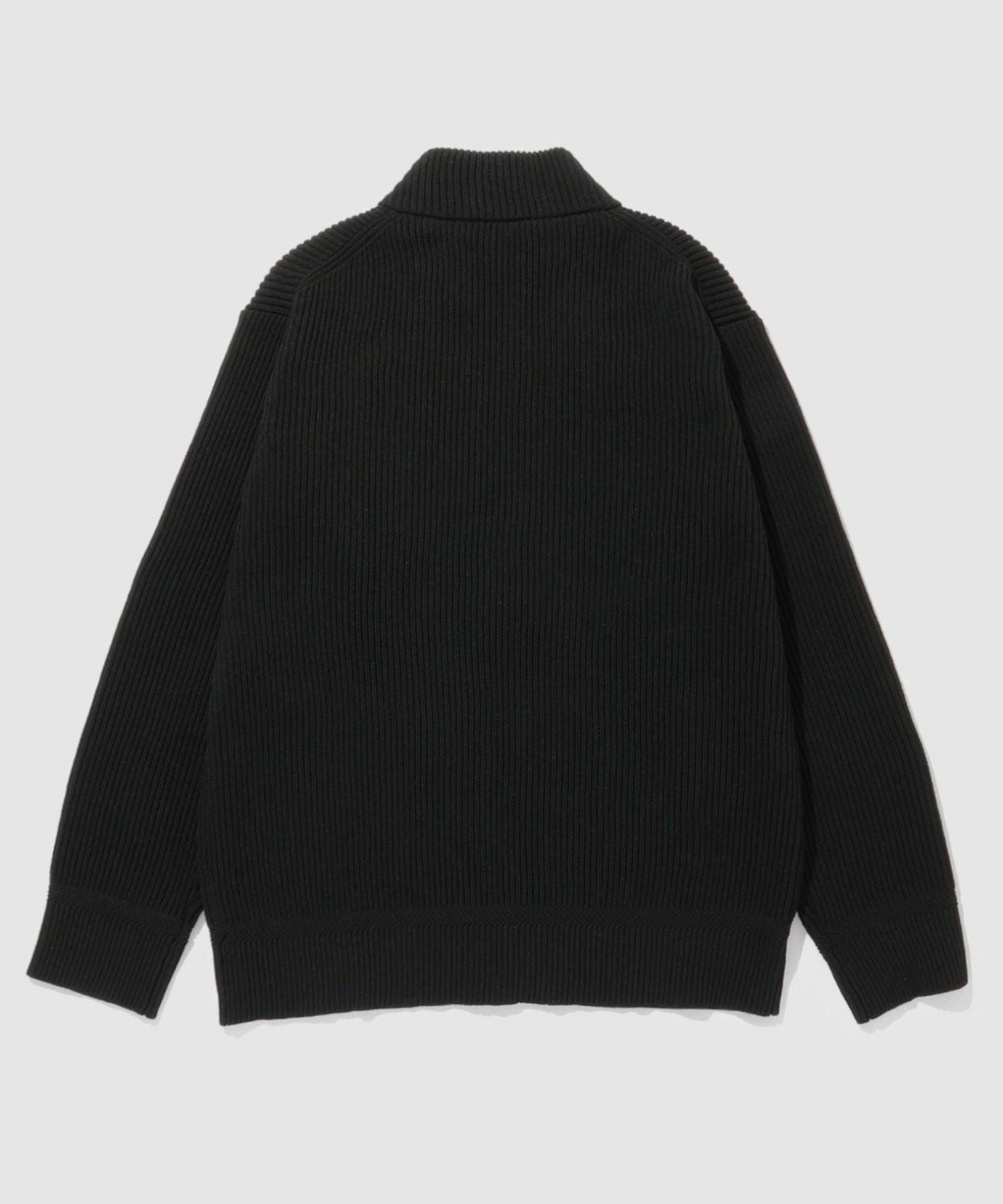 NAVY 畦ドライバーズニットブルゾン メンズ